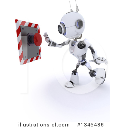 Royalty-Free (RF) Robot Clipart Illustration by KJ Pargeter - Stock Sample #1345486