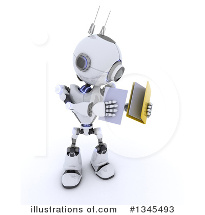 Royalty-Free (RF) Robot Clipart Illustration by KJ Pargeter - Stock Sample #1345493