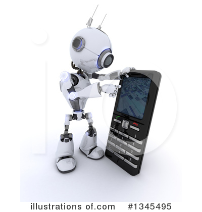 Royalty-Free (RF) Robot Clipart Illustration by KJ Pargeter - Stock Sample #1345495