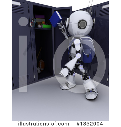 Royalty-Free (RF) Robot Clipart Illustration by KJ Pargeter - Stock Sample #1352004