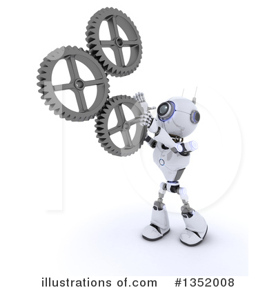 Royalty-Free (RF) Robot Clipart Illustration by KJ Pargeter - Stock Sample #1352008