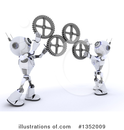 Royalty-Free (RF) Robot Clipart Illustration by KJ Pargeter - Stock Sample #1352009