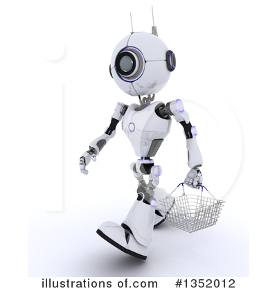 Royalty-Free (RF) Robot Clipart Illustration by KJ Pargeter - Stock Sample #1352012
