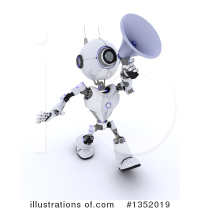 Royalty-Free (RF) Robot Clipart Illustration by KJ Pargeter - Stock Sample #1352019