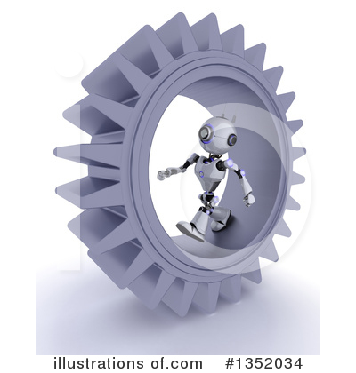 Royalty-Free (RF) Robot Clipart Illustration by KJ Pargeter - Stock Sample #1352034