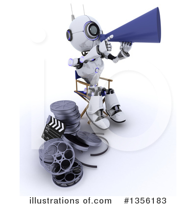 Royalty-Free (RF) Robot Clipart Illustration by KJ Pargeter - Stock Sample #1356183