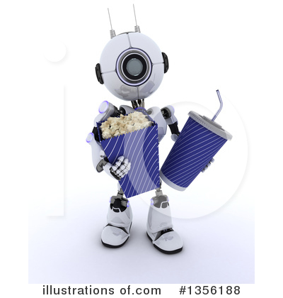 Royalty-Free (RF) Robot Clipart Illustration by KJ Pargeter - Stock Sample #1356188