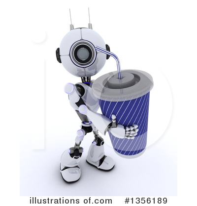 Royalty-Free (RF) Robot Clipart Illustration by KJ Pargeter - Stock Sample #1356189