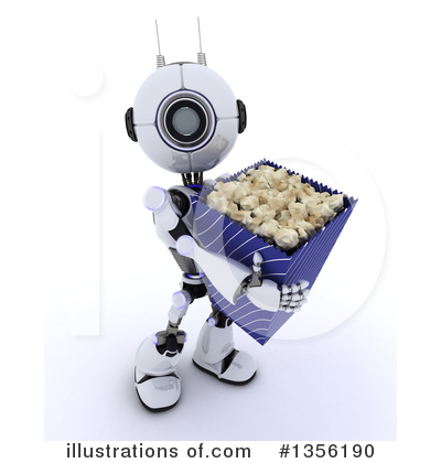 Royalty-Free (RF) Robot Clipart Illustration by KJ Pargeter - Stock Sample #1356190