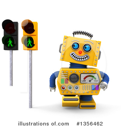 Royalty-Free (RF) Robot Clipart Illustration by stockillustrations - Stock Sample #1356462