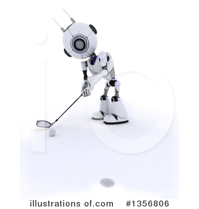 Royalty-Free (RF) Robot Clipart Illustration by KJ Pargeter - Stock Sample #1356806