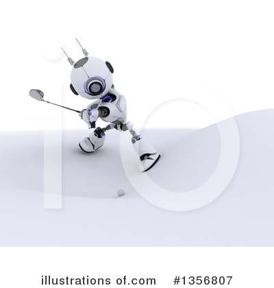 Royalty-Free (RF) Robot Clipart Illustration by KJ Pargeter - Stock Sample #1356807