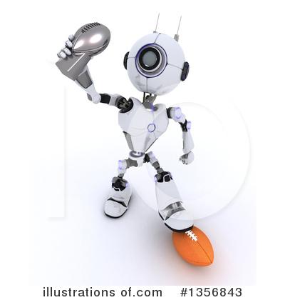 Royalty-Free (RF) Robot Clipart Illustration by KJ Pargeter - Stock Sample #1356843