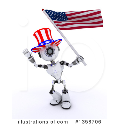 Royalty-Free (RF) Robot Clipart Illustration by KJ Pargeter - Stock Sample #1358706