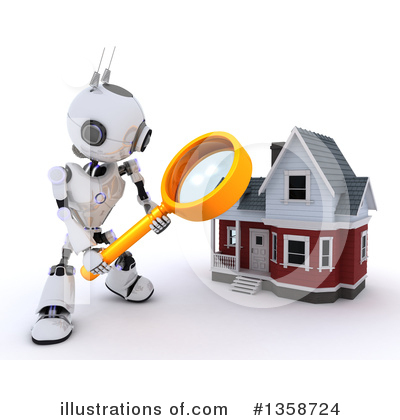 Royalty-Free (RF) Robot Clipart Illustration by KJ Pargeter - Stock Sample #1358724