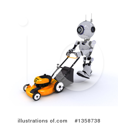 Royalty-Free (RF) Robot Clipart Illustration by KJ Pargeter - Stock Sample #1358738