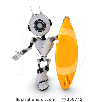 Royalty-Free (RF) Robot Clipart Illustration by KJ Pargeter - Stock Sample #1358742