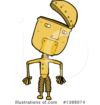 Royalty-Free (RF) Robot Clipart Illustration by lineartestpilot - Stock Sample #1388074