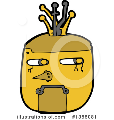 Robot Head Clipart #1388081 by lineartestpilot