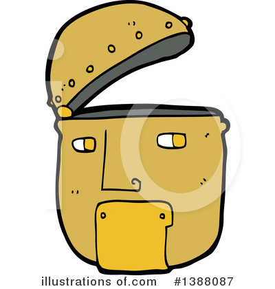 Robot Head Clipart #1388087 by lineartestpilot