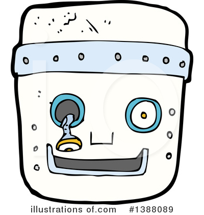Robot Head Clipart #1388089 by lineartestpilot