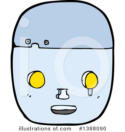 Royalty-Free (RF) Robot Clipart Illustration by lineartestpilot - Stock Sample #1388090