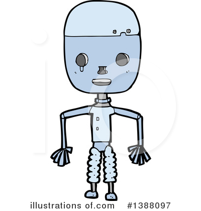 Royalty-Free (RF) Robot Clipart Illustration by lineartestpilot - Stock Sample #1388097