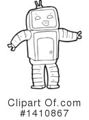 Robot Clipart #1410867 by lineartestpilot