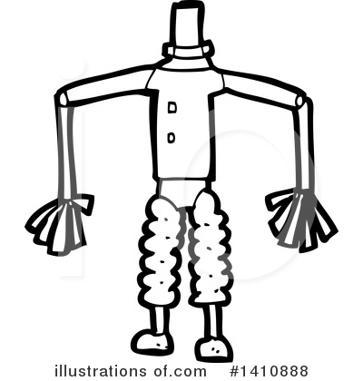 Royalty-Free (RF) Robot Clipart Illustration by lineartestpilot - Stock Sample #1410888