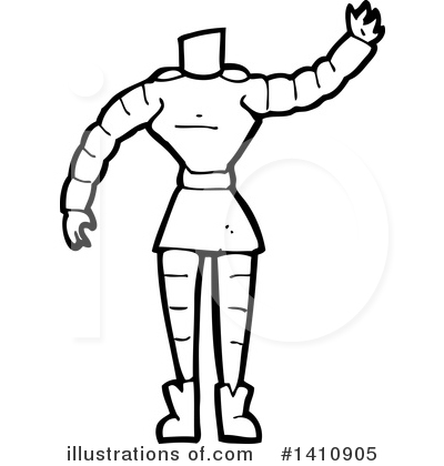 Royalty-Free (RF) Robot Clipart Illustration by lineartestpilot - Stock Sample #1410905