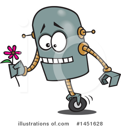 Royalty-Free (RF) Robot Clipart Illustration by toonaday - Stock Sample #1451628