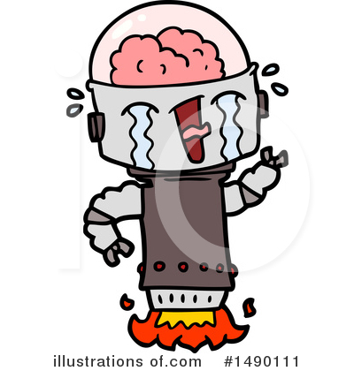 Royalty-Free (RF) Robot Clipart Illustration by lineartestpilot - Stock Sample #1490111