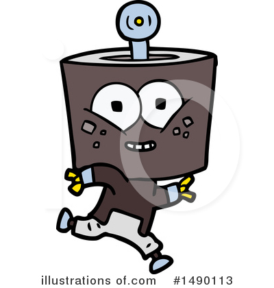 Royalty-Free (RF) Robot Clipart Illustration by lineartestpilot - Stock Sample #1490113