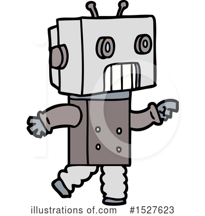 Royalty-Free (RF) Robot Clipart Illustration by lineartestpilot - Stock Sample #1527623