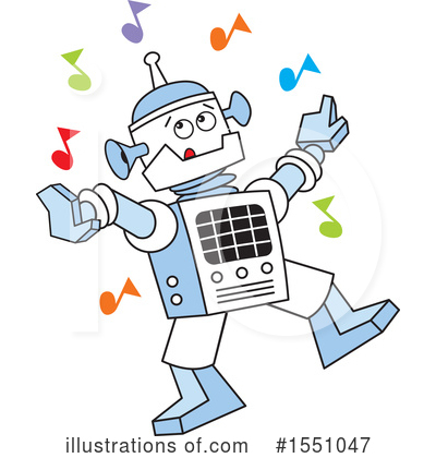 Royalty-Free (RF) Robot Clipart Illustration by Johnny Sajem - Stock Sample #1551047