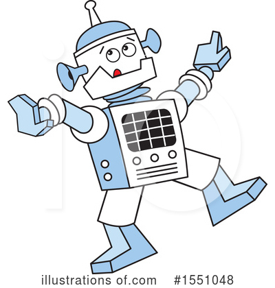 Robot Clipart #1551048 by Johnny Sajem