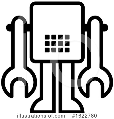 Robot Clipart #1622780 by Lal Perera