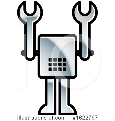 Robot Clipart #1622797 by Lal Perera