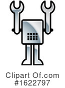 Robot Clipart #1622797 by Lal Perera