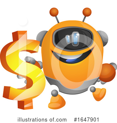 Royalty-Free (RF) Robot Clipart Illustration by Morphart Creations - Stock Sample #1647901