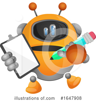 Royalty-Free (RF) Robot Clipart Illustration by Morphart Creations - Stock Sample #1647908