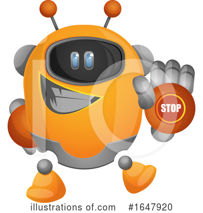 Royalty-Free (RF) Robot Clipart Illustration by Morphart Creations - Stock Sample #1647920