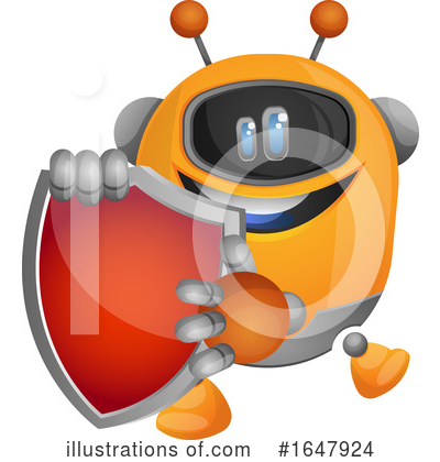 Royalty-Free (RF) Robot Clipart Illustration by Morphart Creations - Stock Sample #1647924