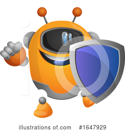 Royalty-Free (RF) Robot Clipart Illustration by Morphart Creations - Stock Sample #1647929