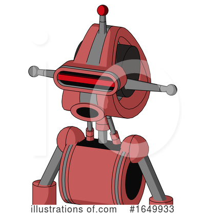 Pink Robot Clipart #1649933 by Leo Blanchette