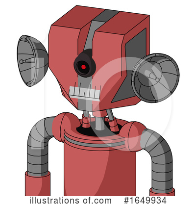 Pink Robot Clipart #1649934 by Leo Blanchette