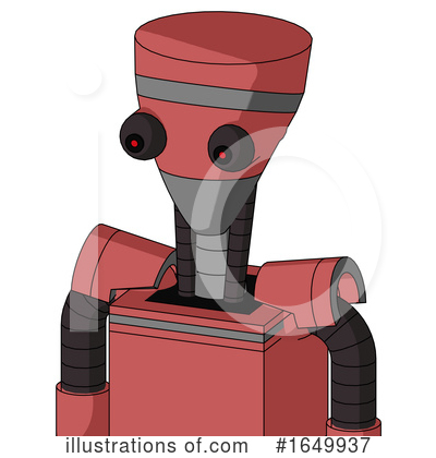 Pink Robot Clipart #1649937 by Leo Blanchette