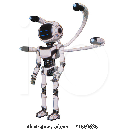 Royalty-Free (RF) Robot Clipart Illustration by Leo Blanchette - Stock Sample #1669636
