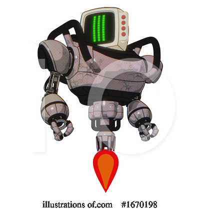 Royalty-Free (RF) Robot Clipart Illustration by Leo Blanchette - Stock Sample #1670198