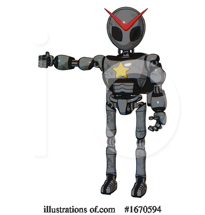 Royalty-Free (RF) Robot Clipart Illustration by Leo Blanchette - Stock Sample #1670594